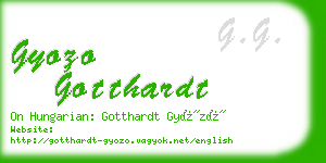 gyozo gotthardt business card